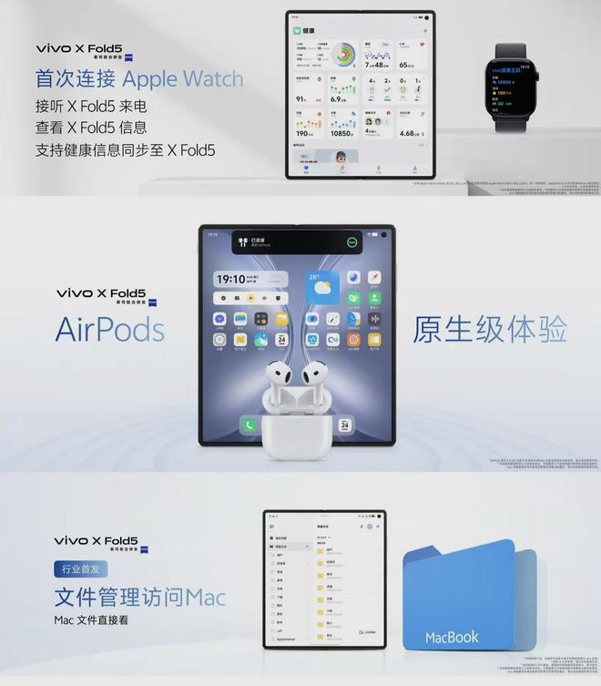 6999元起售！vivo X Fold5正式发布：多款IoT产品携手亮相(图6)